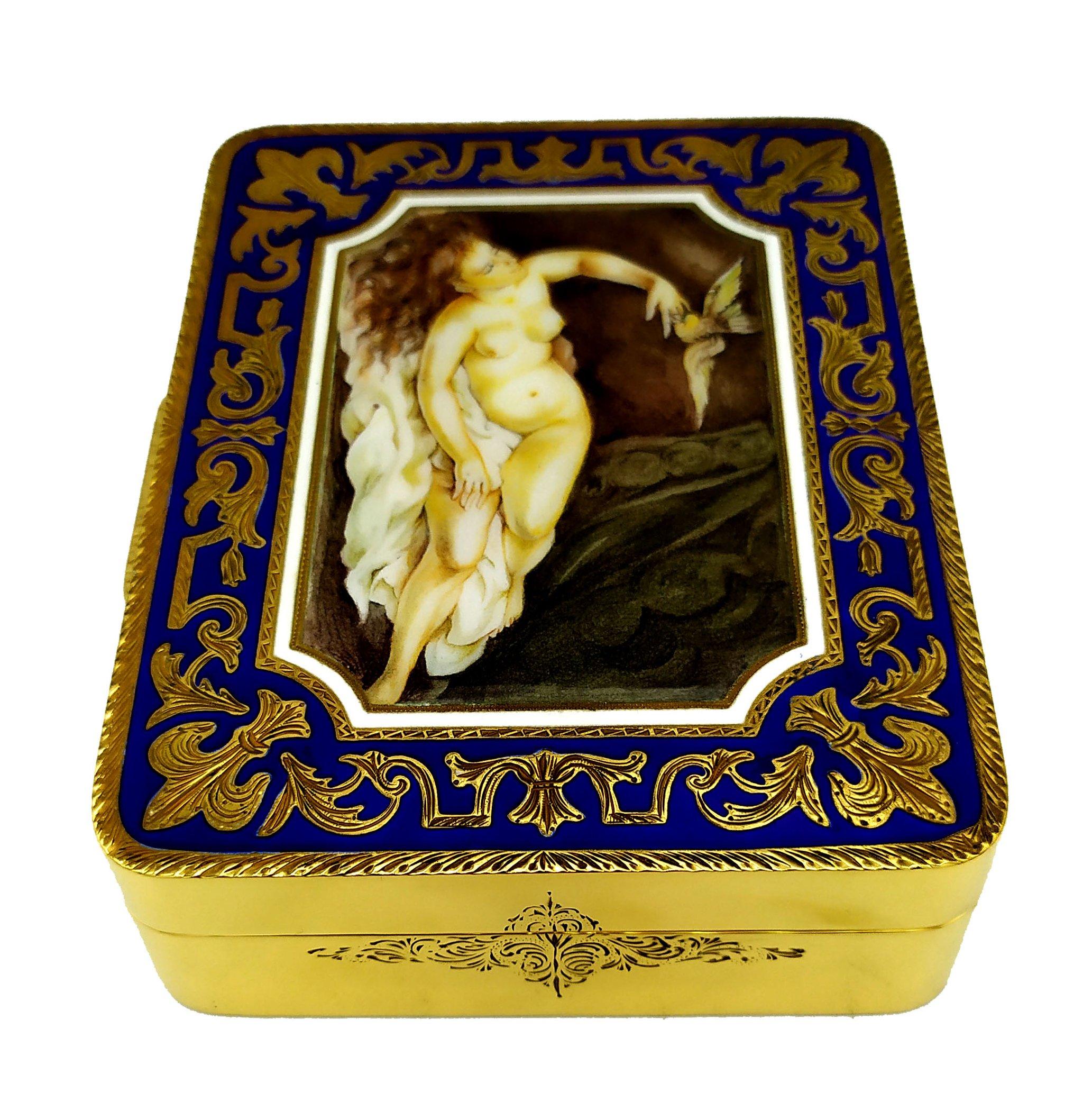 Boîte à cigares Salimbeni à rayures bicolores émaillée argent sterling Excellent état - En vente à Firenze, FI