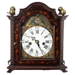 TABLE CLOCK  Dutch, around 1740 18th Cent.Machine marked" J.P. Kroese" Amsterdam