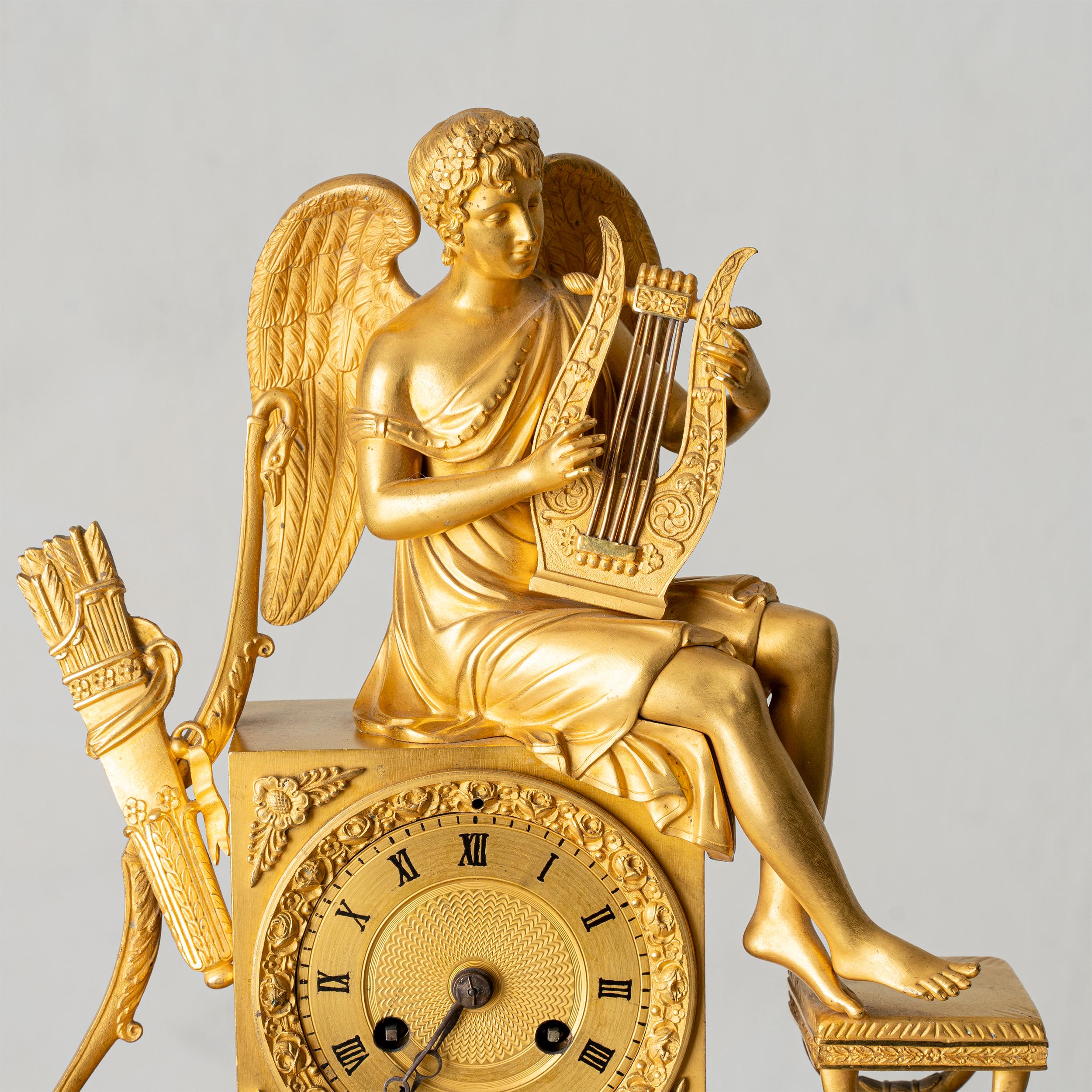 Français Horloge de table d'époque Empire France en vente