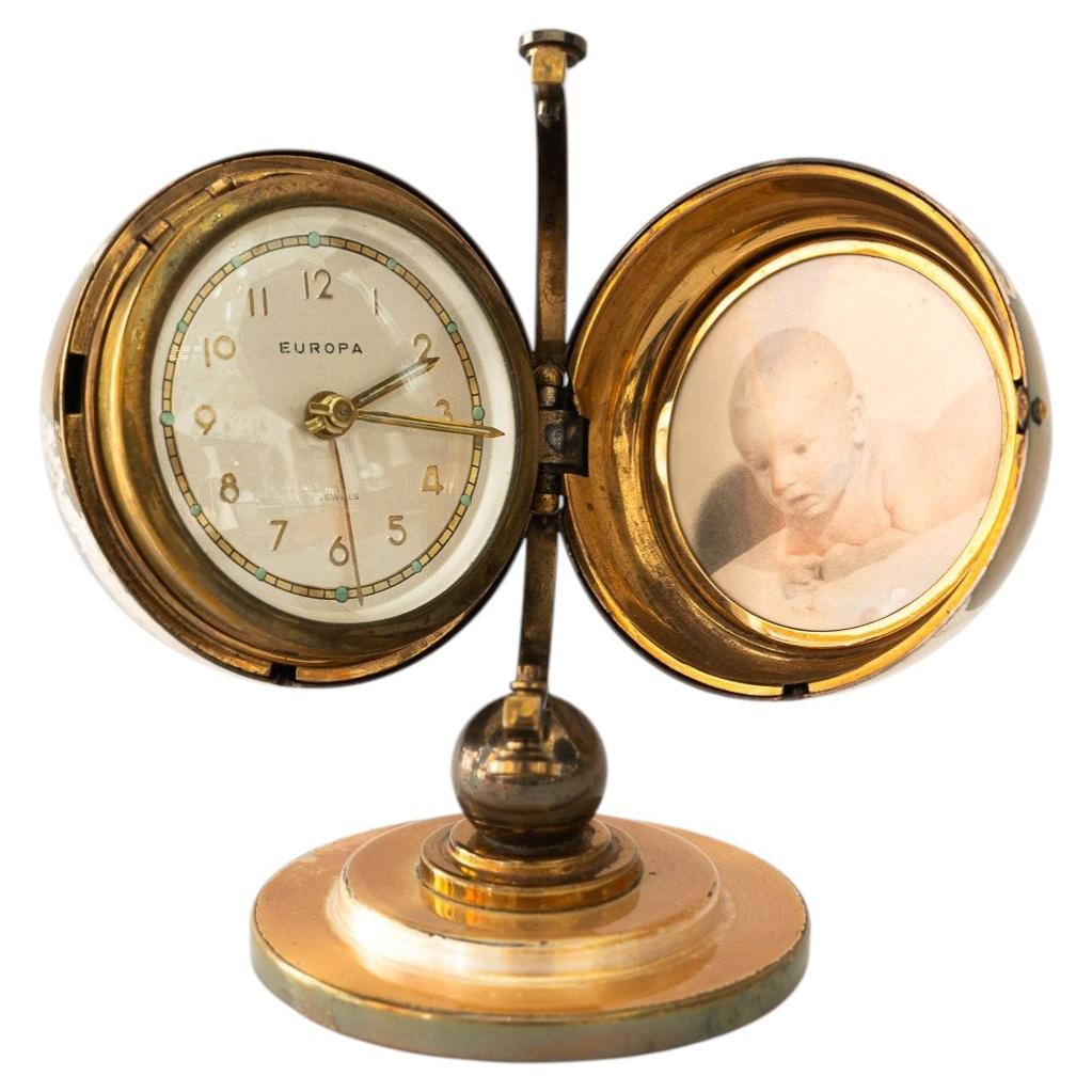 Table clock "Europa", vienna around 1950s