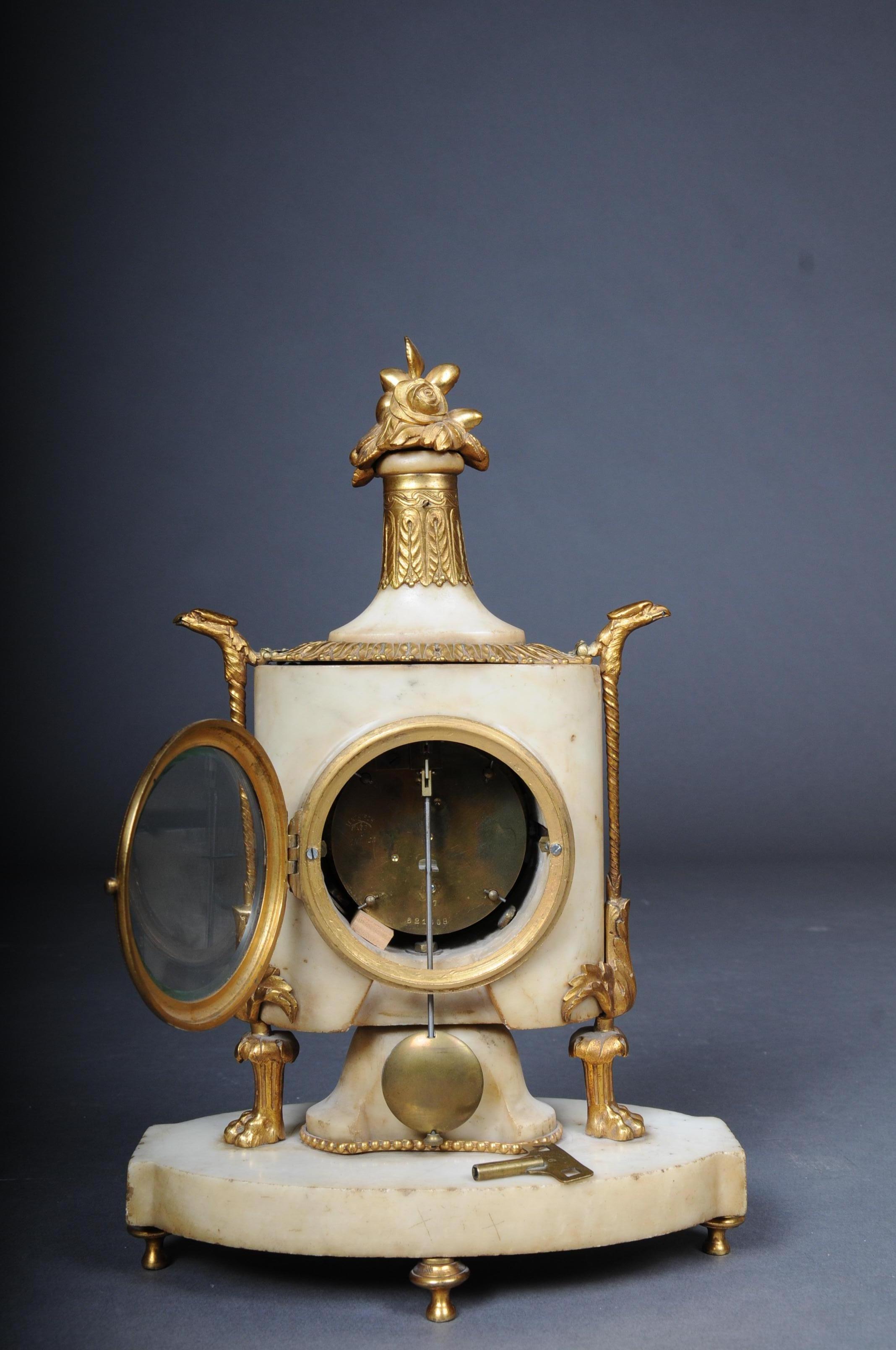 Table Clock / Fireplace Clock in Empire Style Around 1900 4