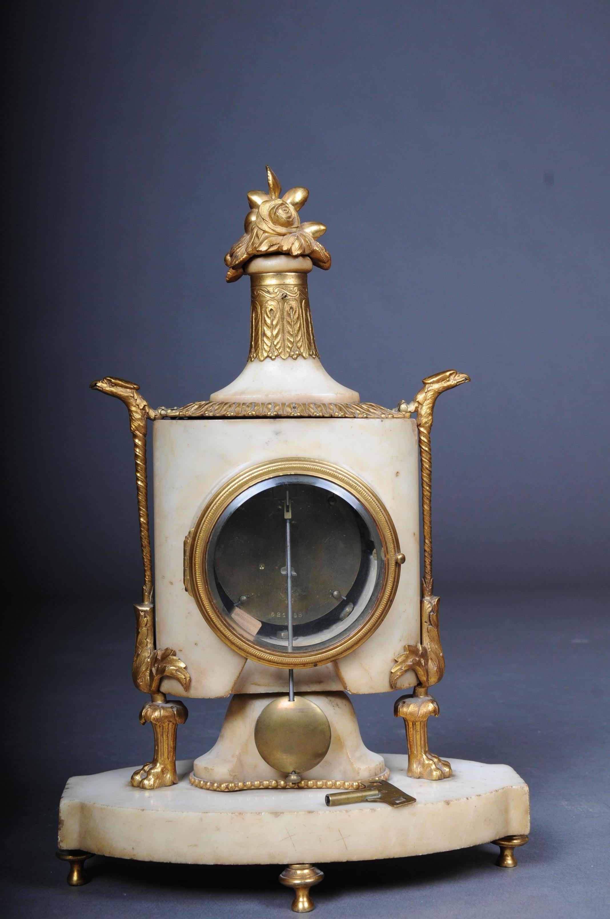 Table Clock / Fireplace Clock in Empire Style Around 1900 6