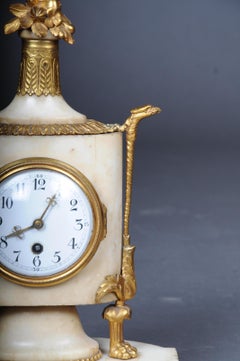 Table Clock / Fireplace Clock in Empire Style Around 1900