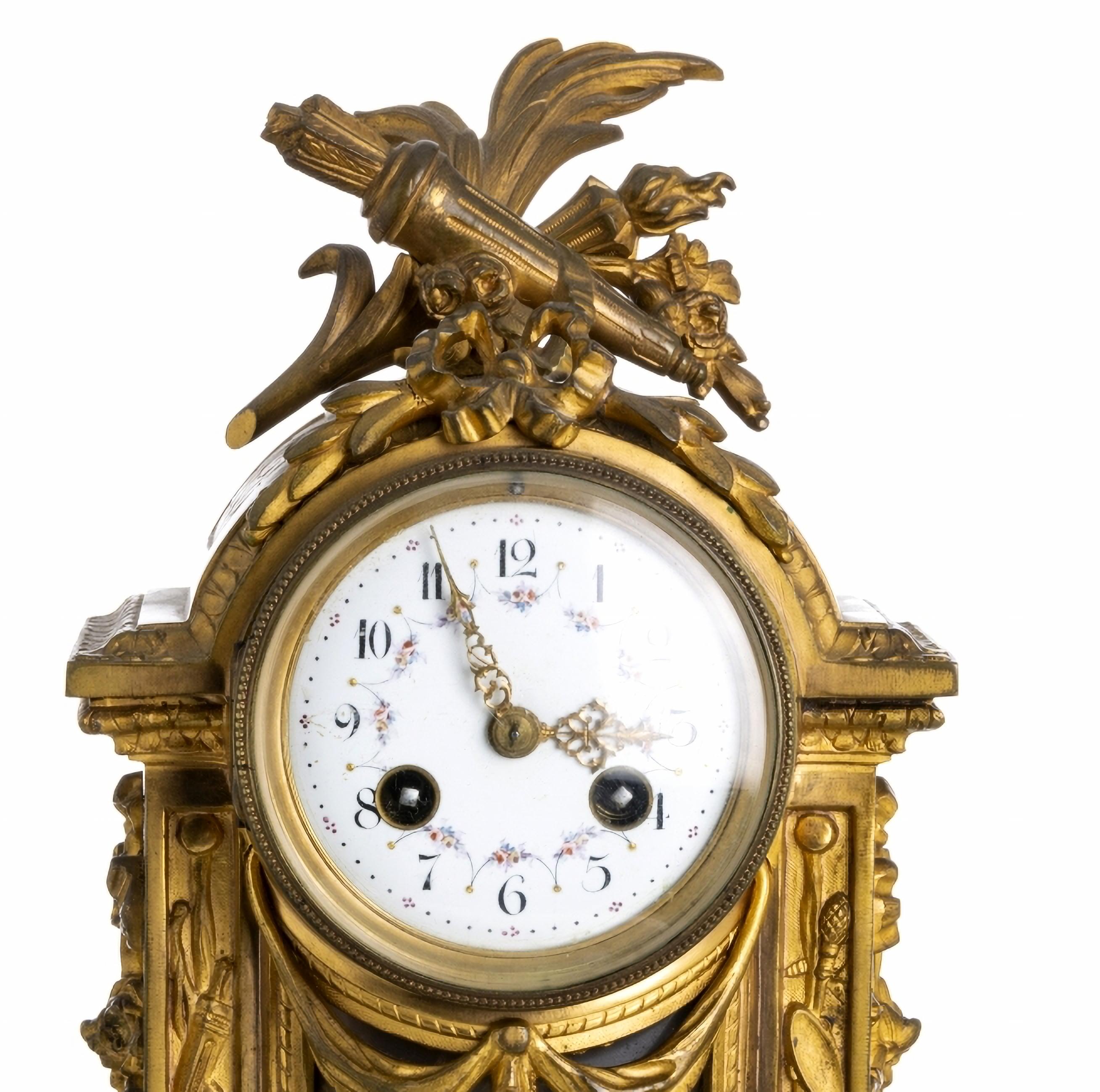 Hand-Crafted Table Clock, French of the Late 19th Century For Sale