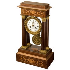 Antique Table Clock Napoleon III, France, Second Half of the 19th Century
