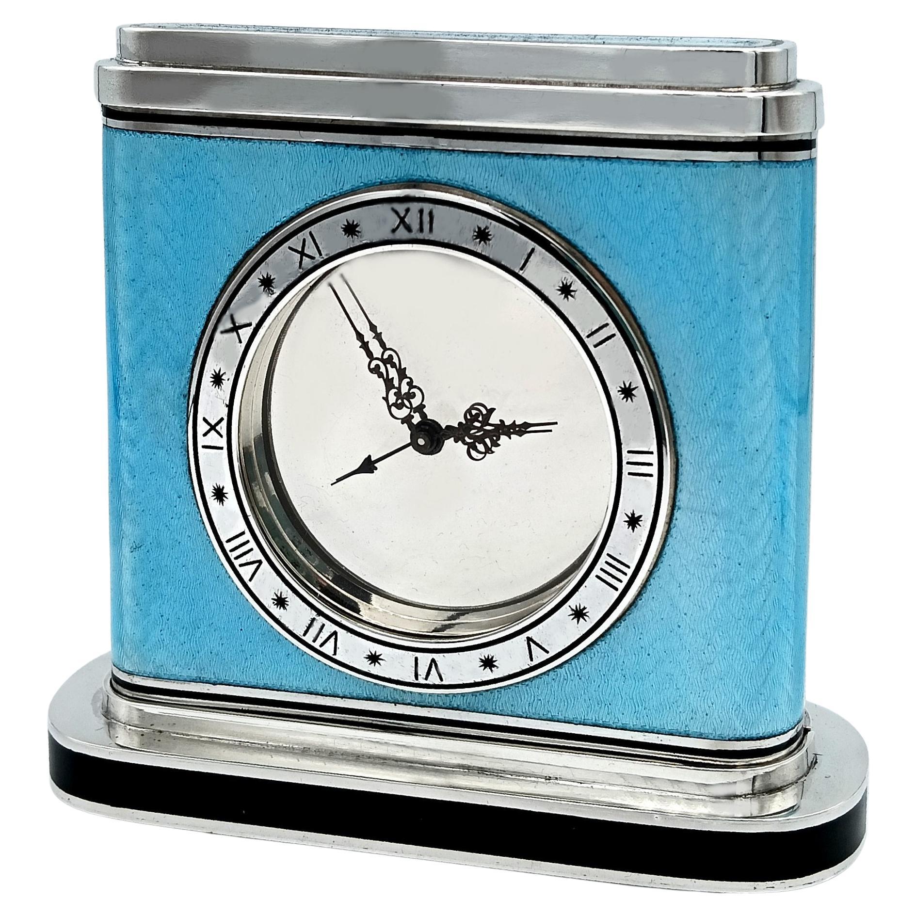Horloge de table Ouverture charnière perdue Horloge suisse 8 jours Salimbeni