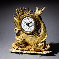 Table Clock with Dolphin, France, circa 1830
