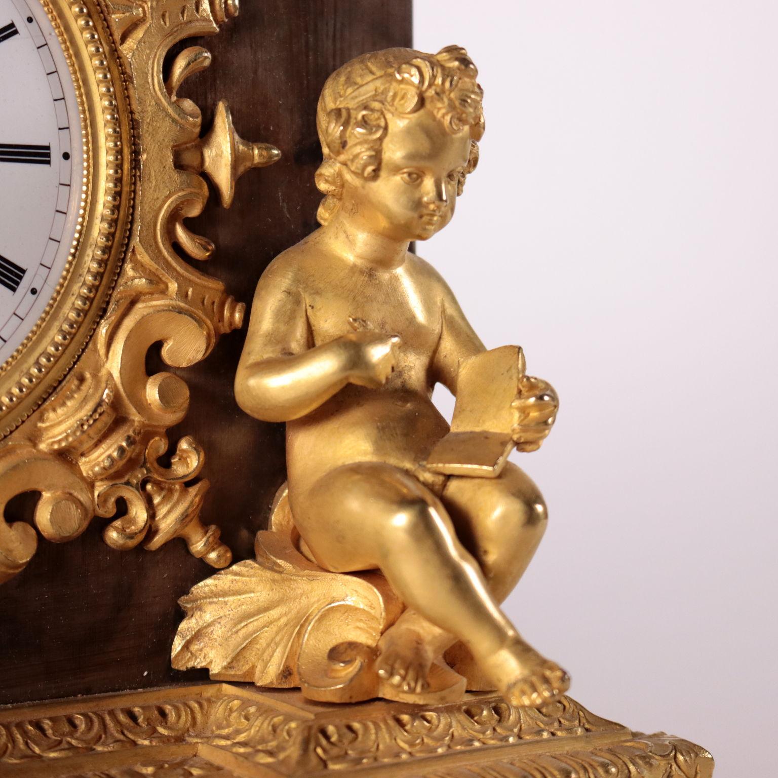 Table Clock with the Figure of an Emperor, XIXth Century 3