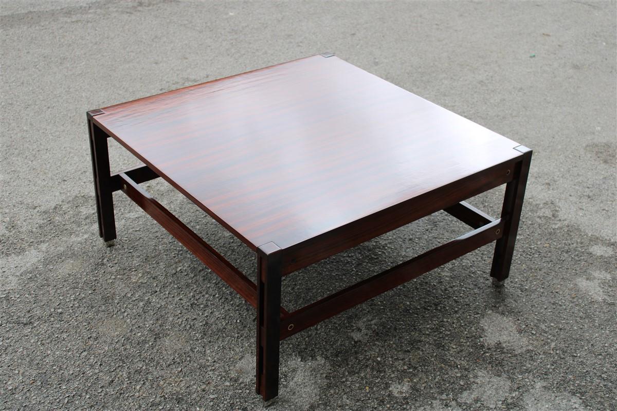 Table coffee midcentury Italian design square MIM by Ico Parisi, 1958.