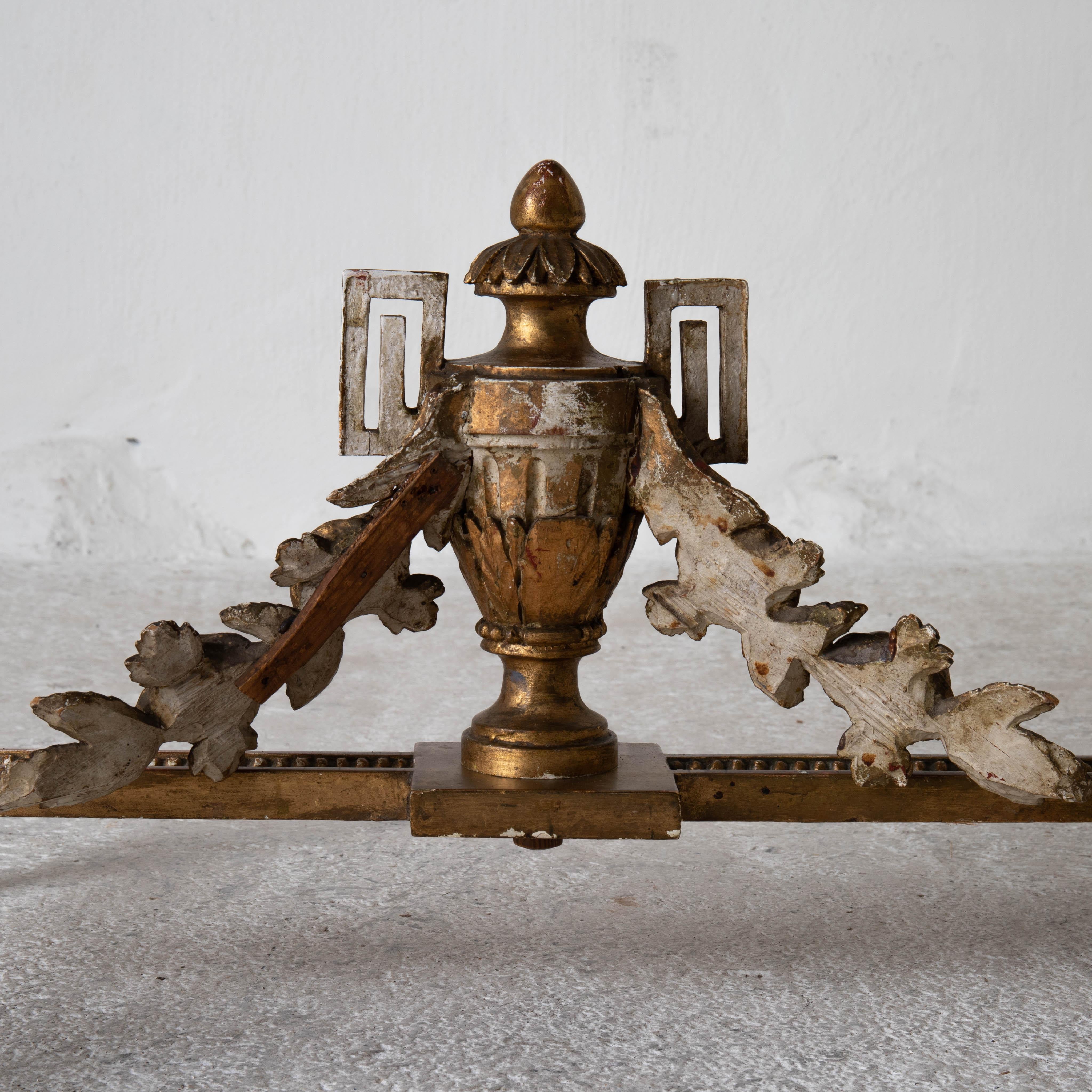 Marbre Table console rare, dorée de qualité, suédoise Early Gustavien, XVIIIe siècle, Suède en vente