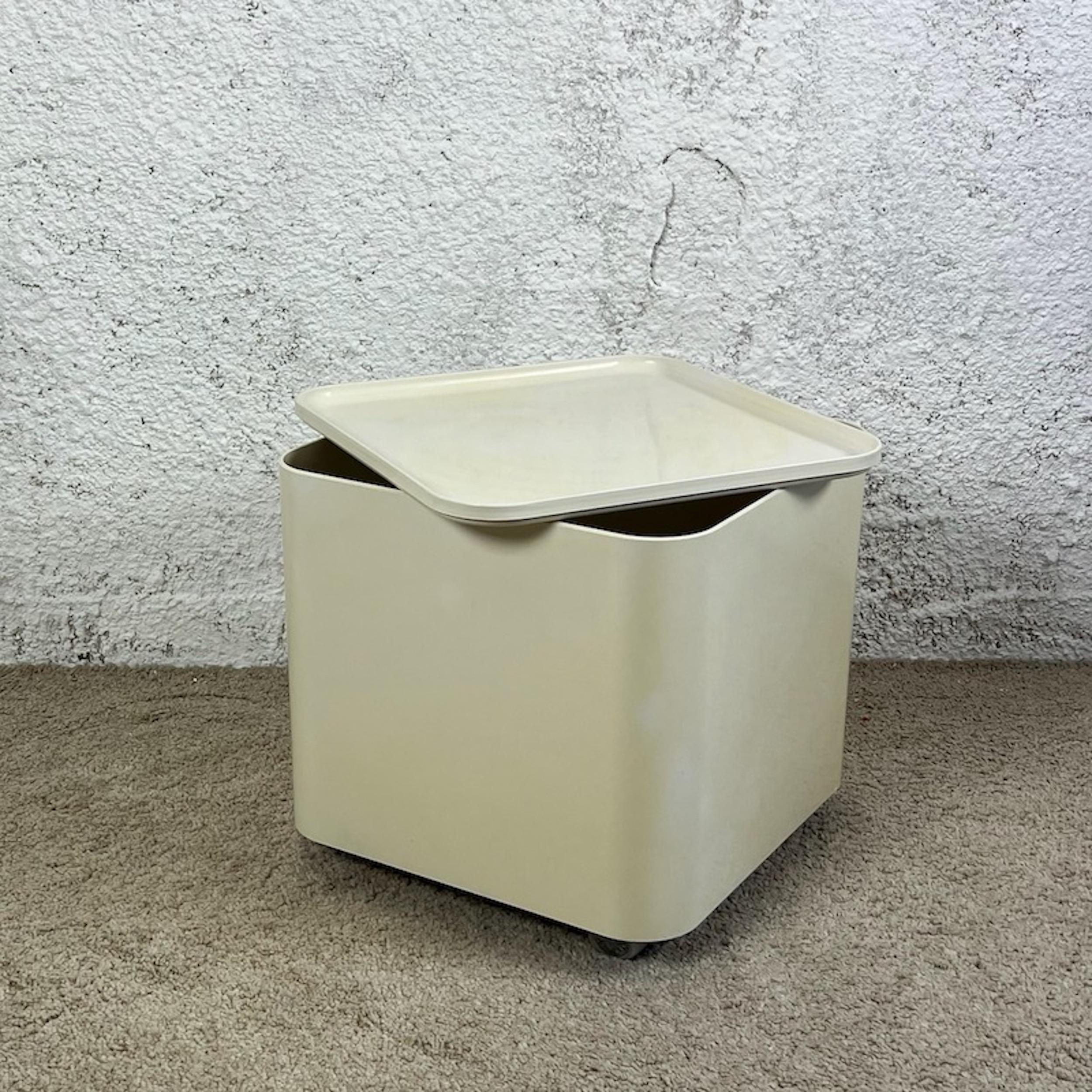 Italian Table Container on Wheels Dime by Marcello Siard for Longato, 1970s