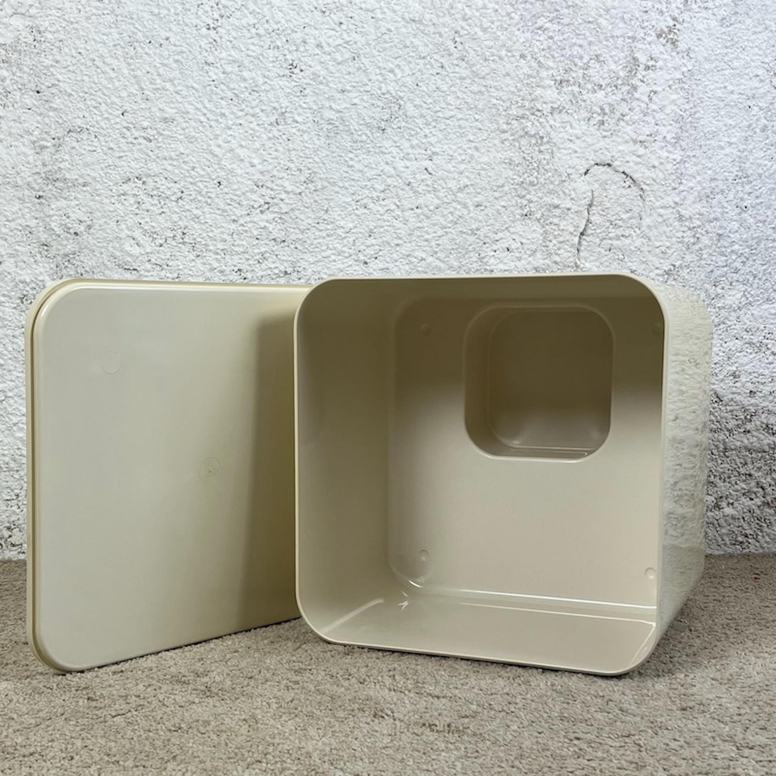 Table Container on Wheels Dime by Marcello Siard for Longato, 1970s In Good Condition In San Benedetto Del Tronto, IT