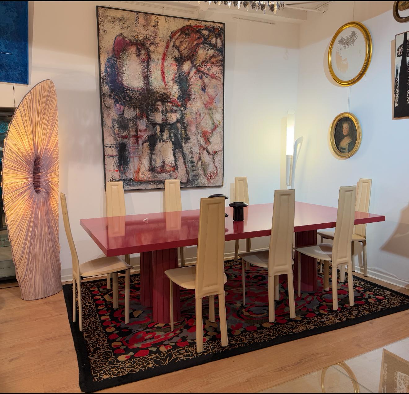 Table Contemporaine Design Année 80 Style Menphis en vente 1