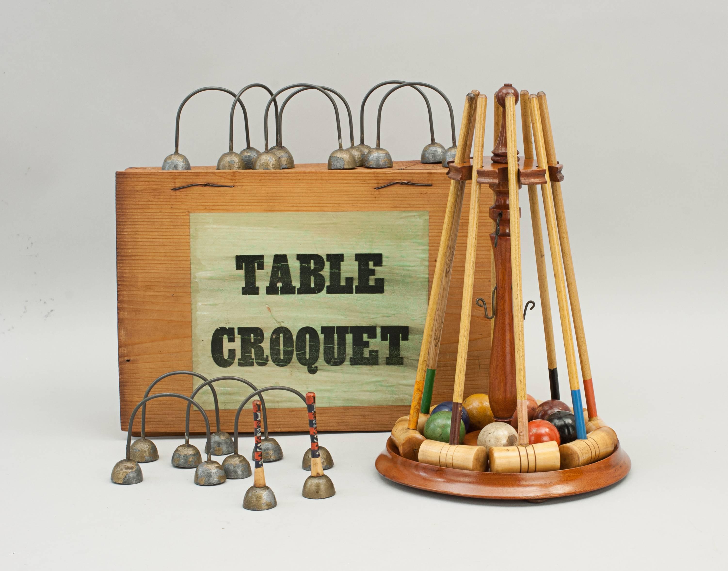 tabletop croquet set