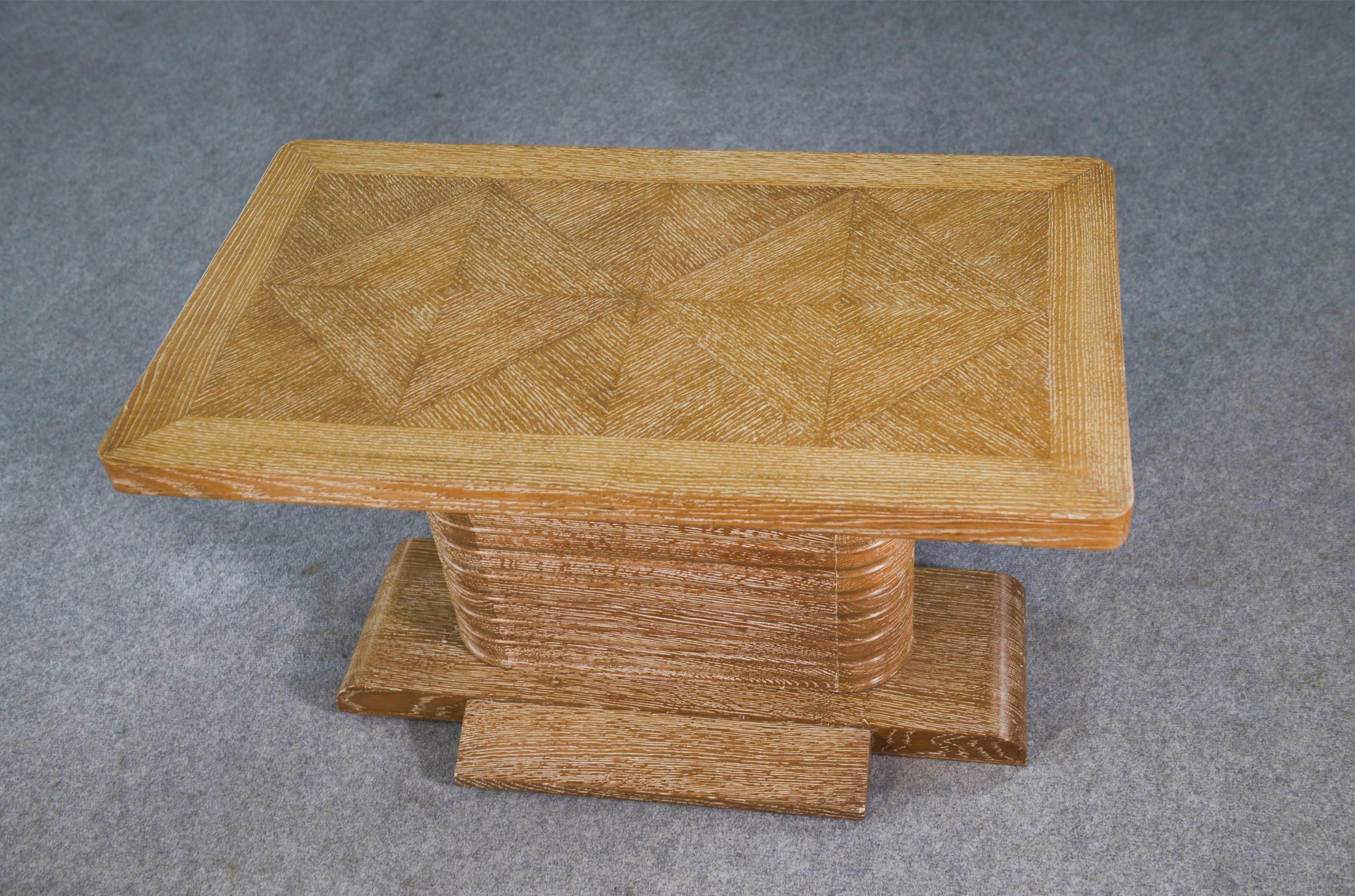 Table d'appoint en chêne massif attribué à Gaston Poisson 1960's en vente 4