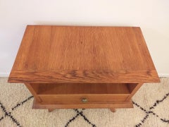 Table de chevet en bois style vintage