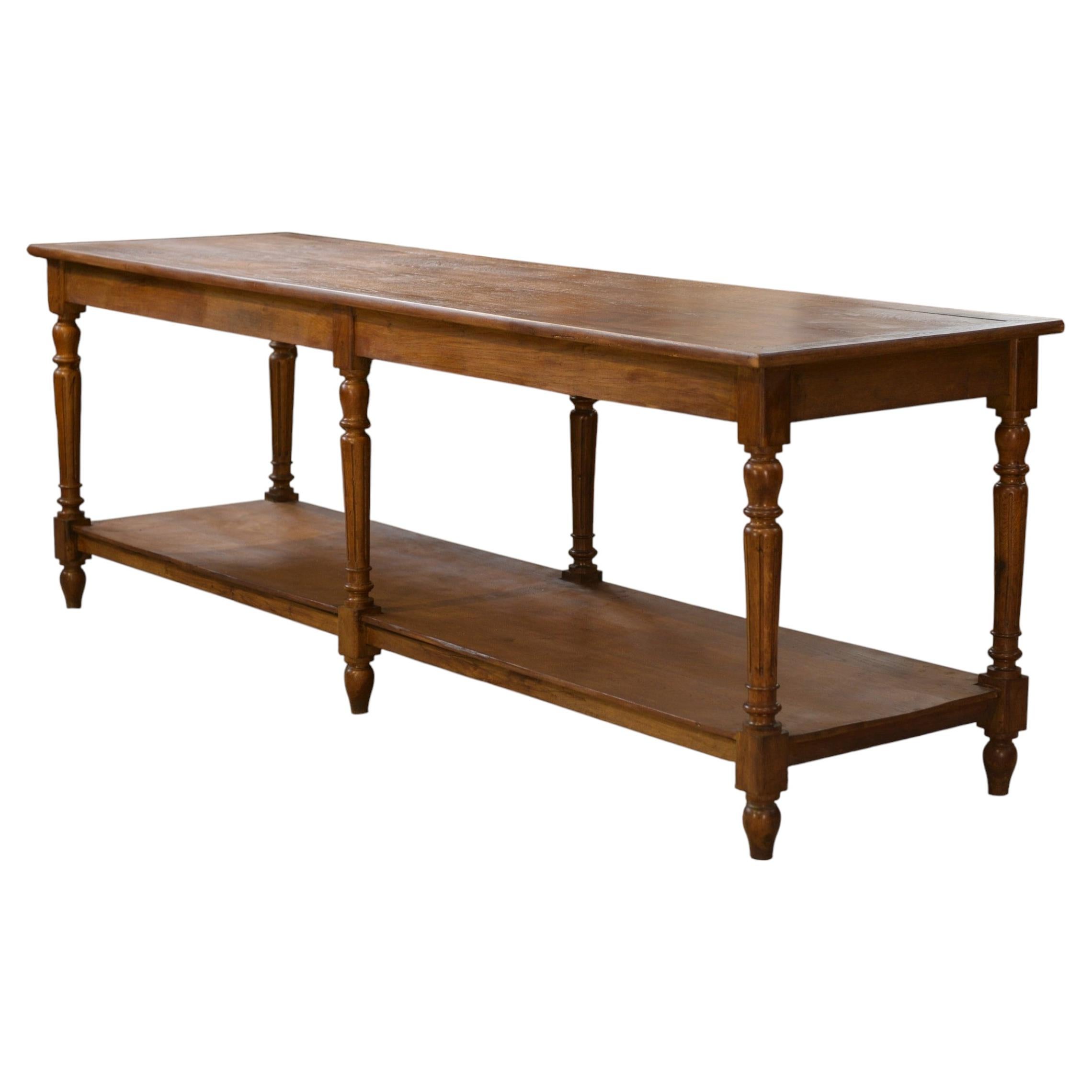 Table de drapier en chêne 1920's