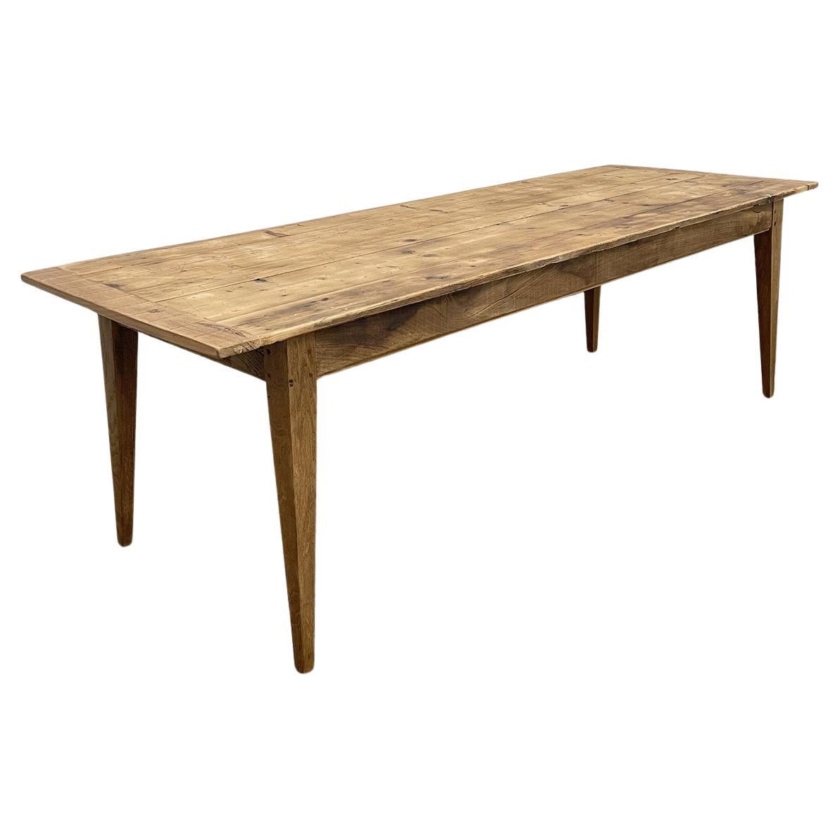 Table de ferme 1950 patine miel