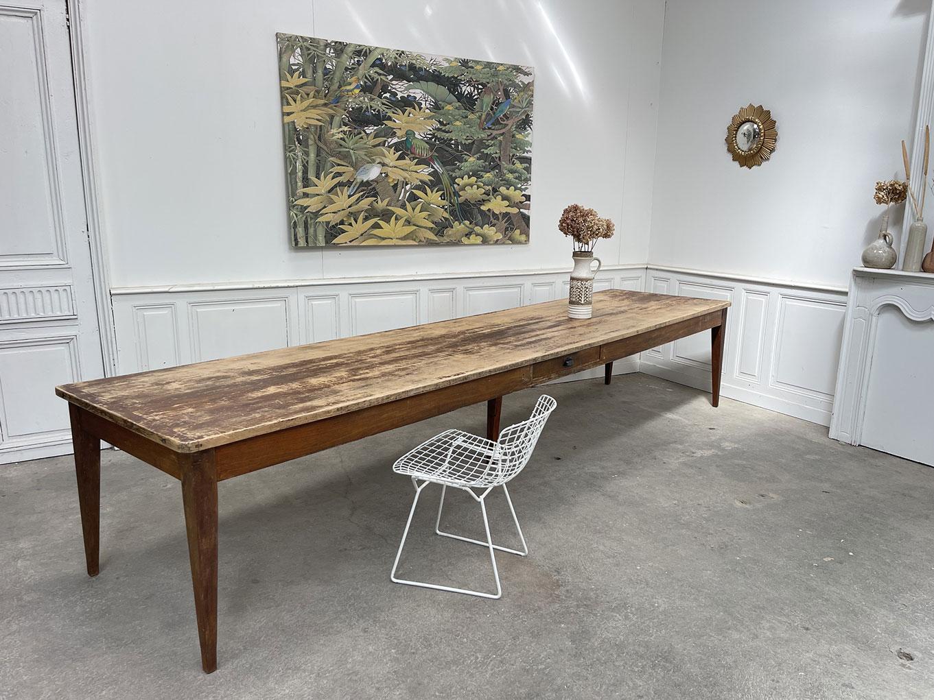 Table de ferme des années 1920 en venta 1