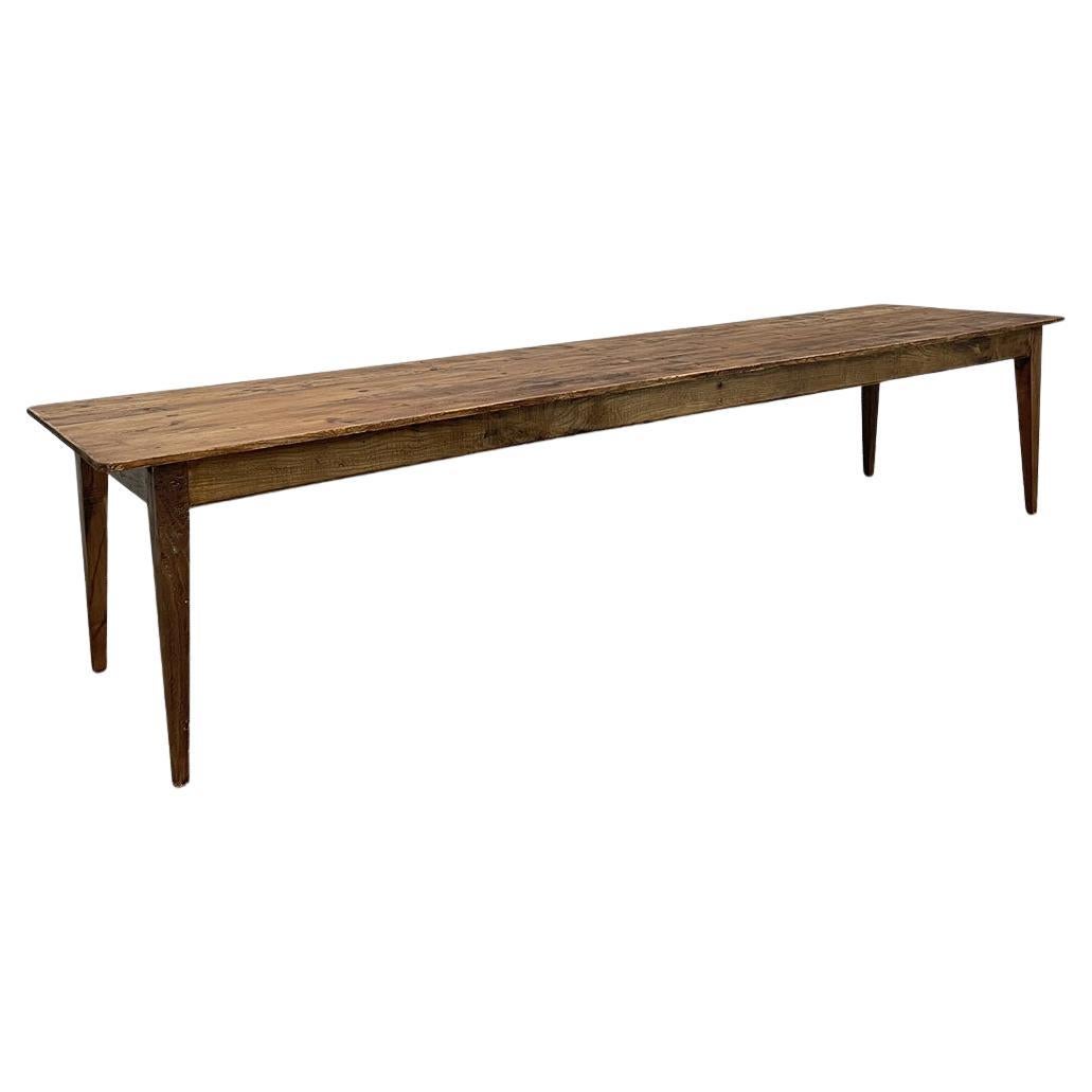 Table de ferme en chêne et sapin 1940 en venta