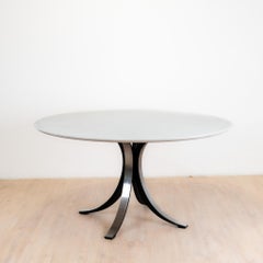 Table de Salle à Manger Ronde T69 en Marbre par Osvaldo Borsani pour Tecno, 1970