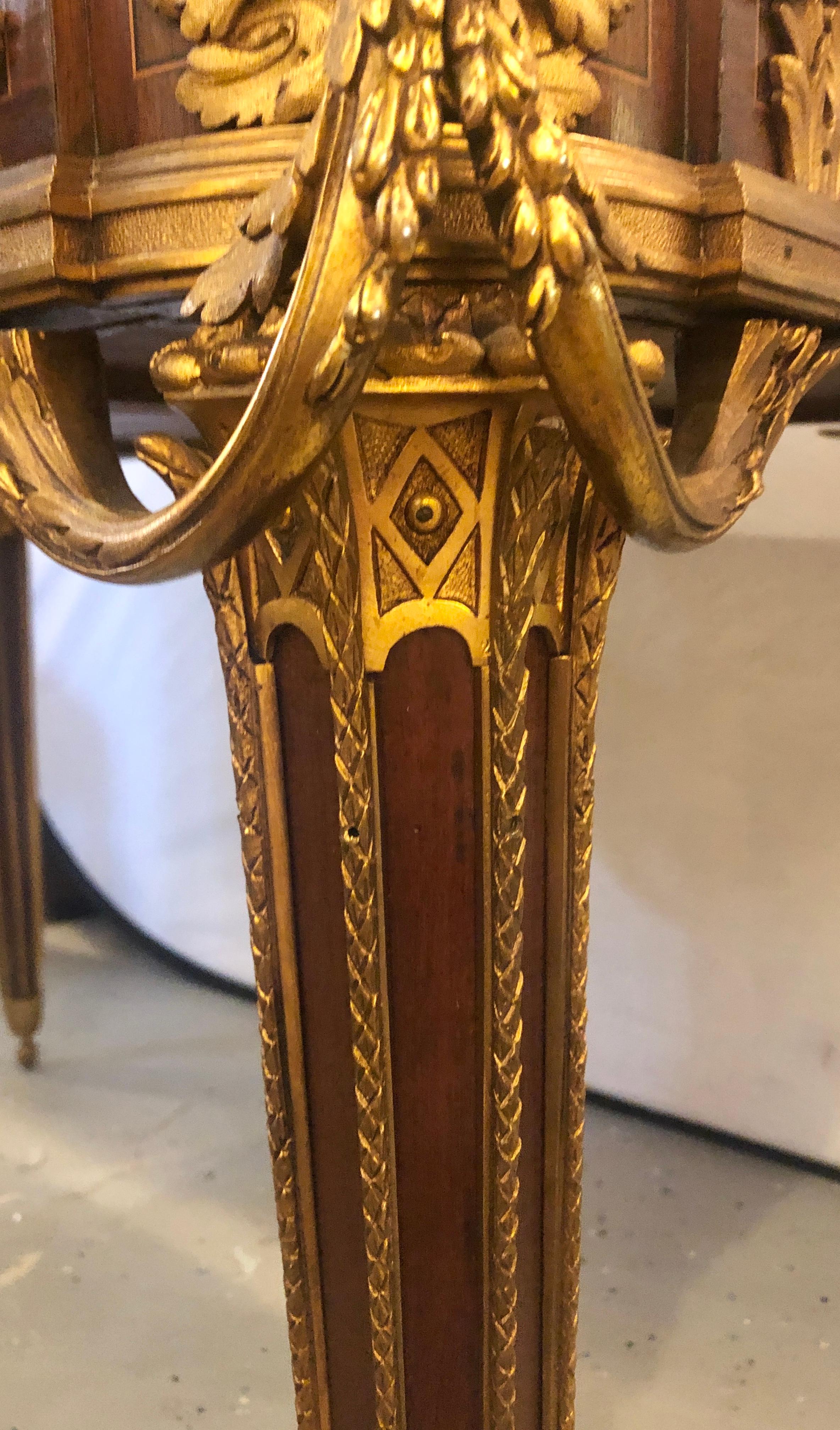 François Linke, Louis XV, Seltener Schreibtisch, Brown Intarsien, Bronze, Sothebys NYC Prov. im Angebot 4