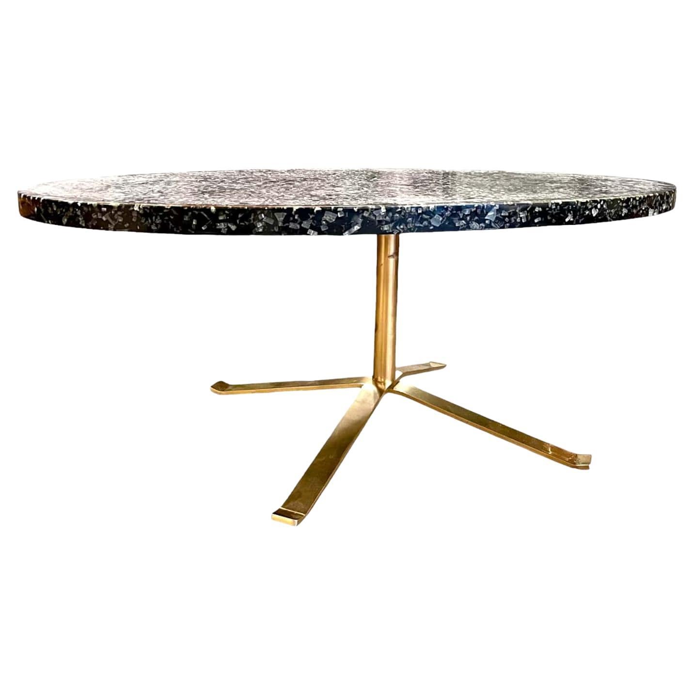 French 20th Century by Pierre Giraudon Fractal Resin Dining Table 