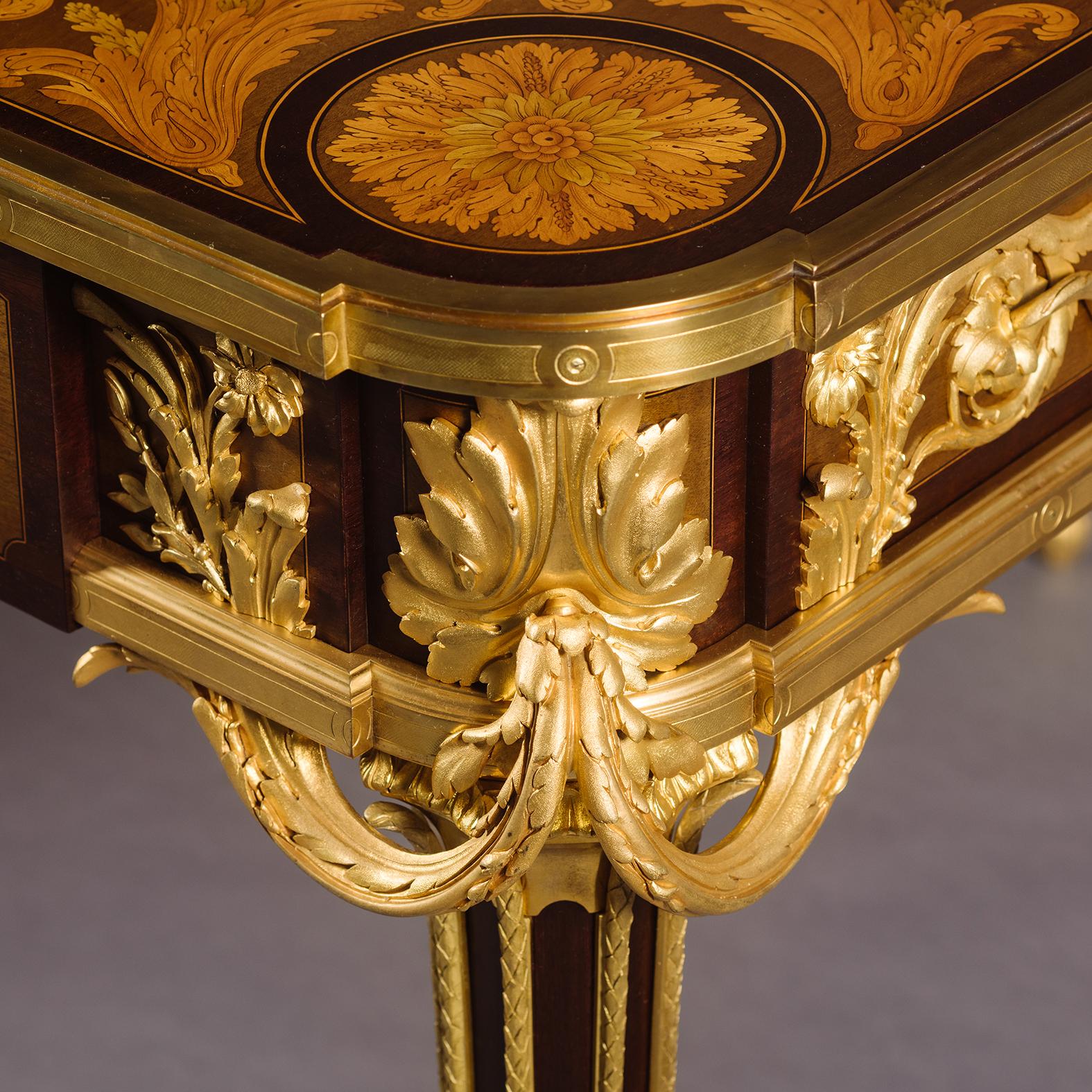 Bronze ‘Table des Muses’ - A Fine Louis XVI Style Centre Table, By François Linke For Sale