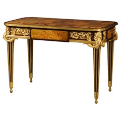 Table des Muses" - Table centrale de style Louis XVI, par François Linke
