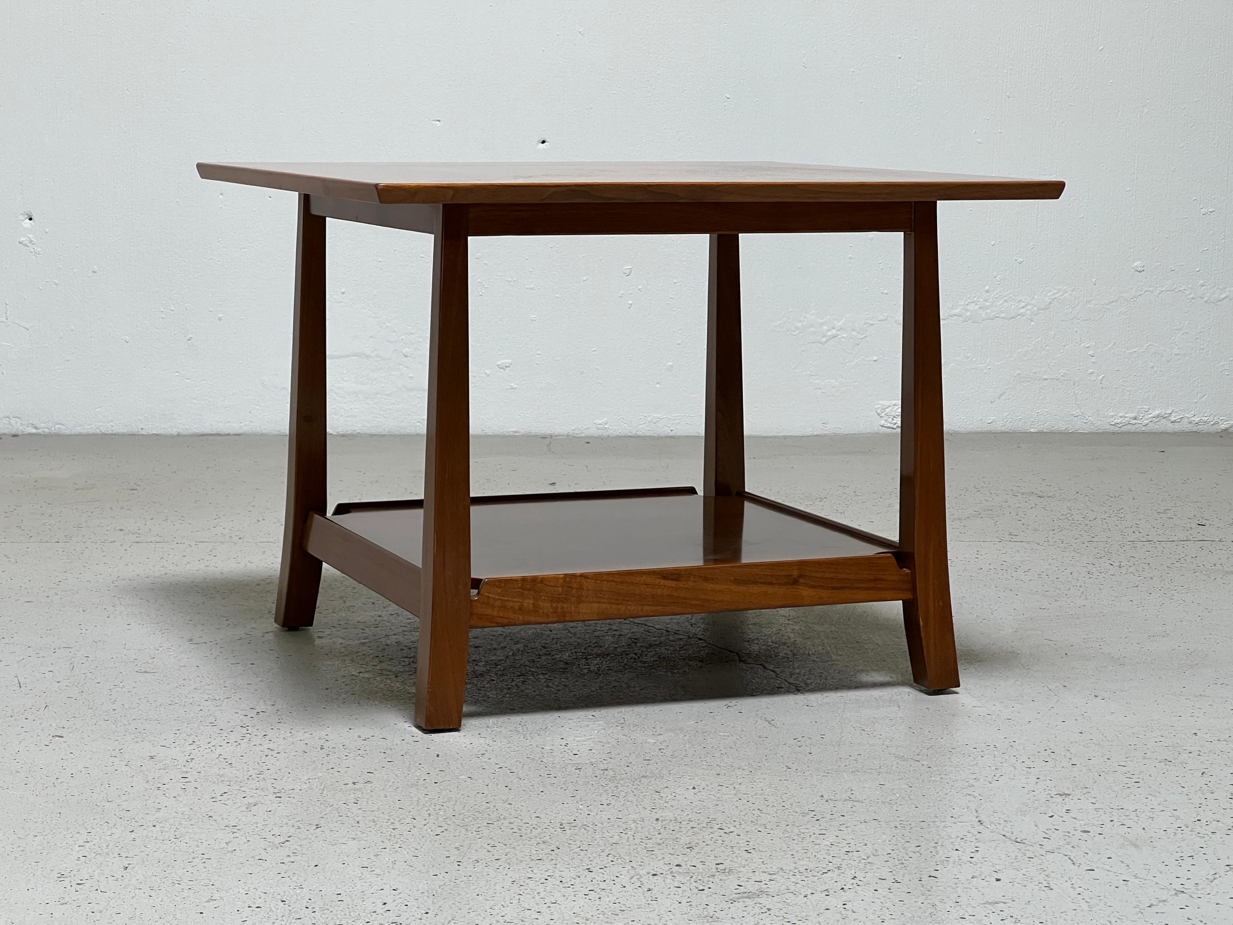Walnut Table Designed by Edward Wormley for Dunbar For Sale