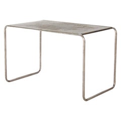Table Designed by Marcel Breuer, Chromed Tubular Steel Lacquered Wood, 1930s
