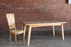 Table Desk and Chair by Audoux-Minet, France, 1950s