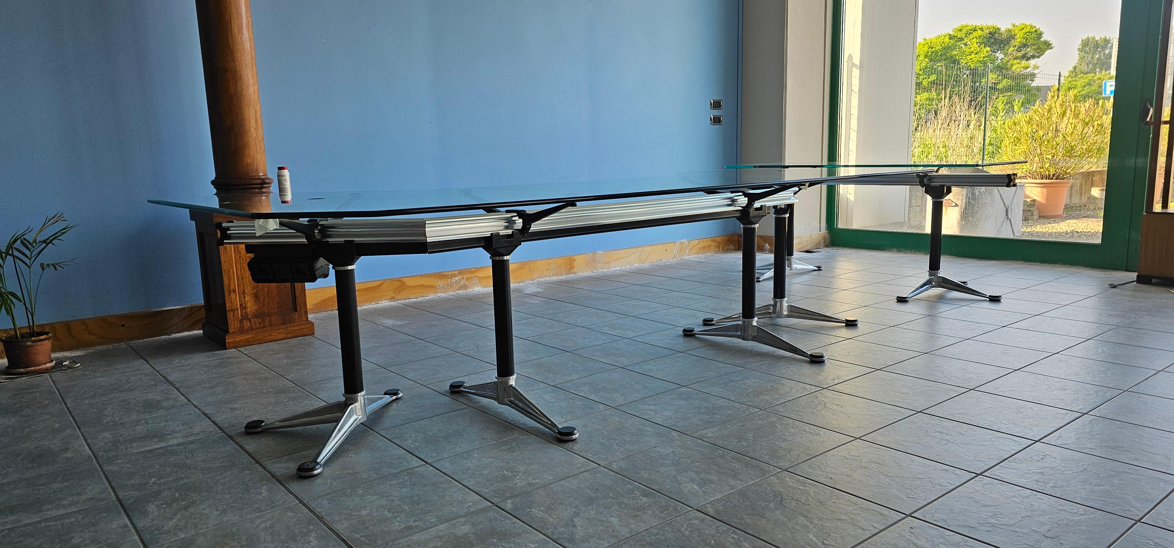 Modern Table Desk Burdick Group System designed by Bruce Burdick for ICF For Sale