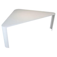 Table, Desk, Triangular Sculptural Design, Soft Architectural Form, Italy