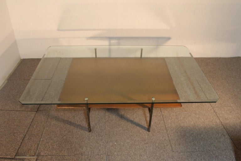 Table 'Diesis' B&B Italia, Leather Coffee Table by Antonio Citterio For Sale 6