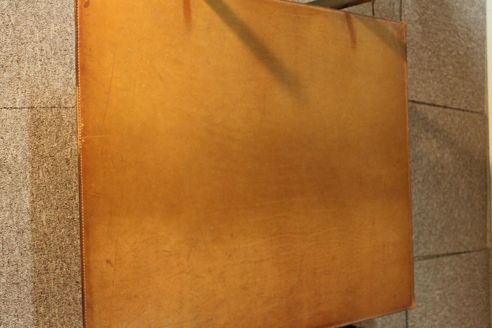 Table 'Diesis' B&B Italia, Leather Coffee Table by Antonio Citterio 13