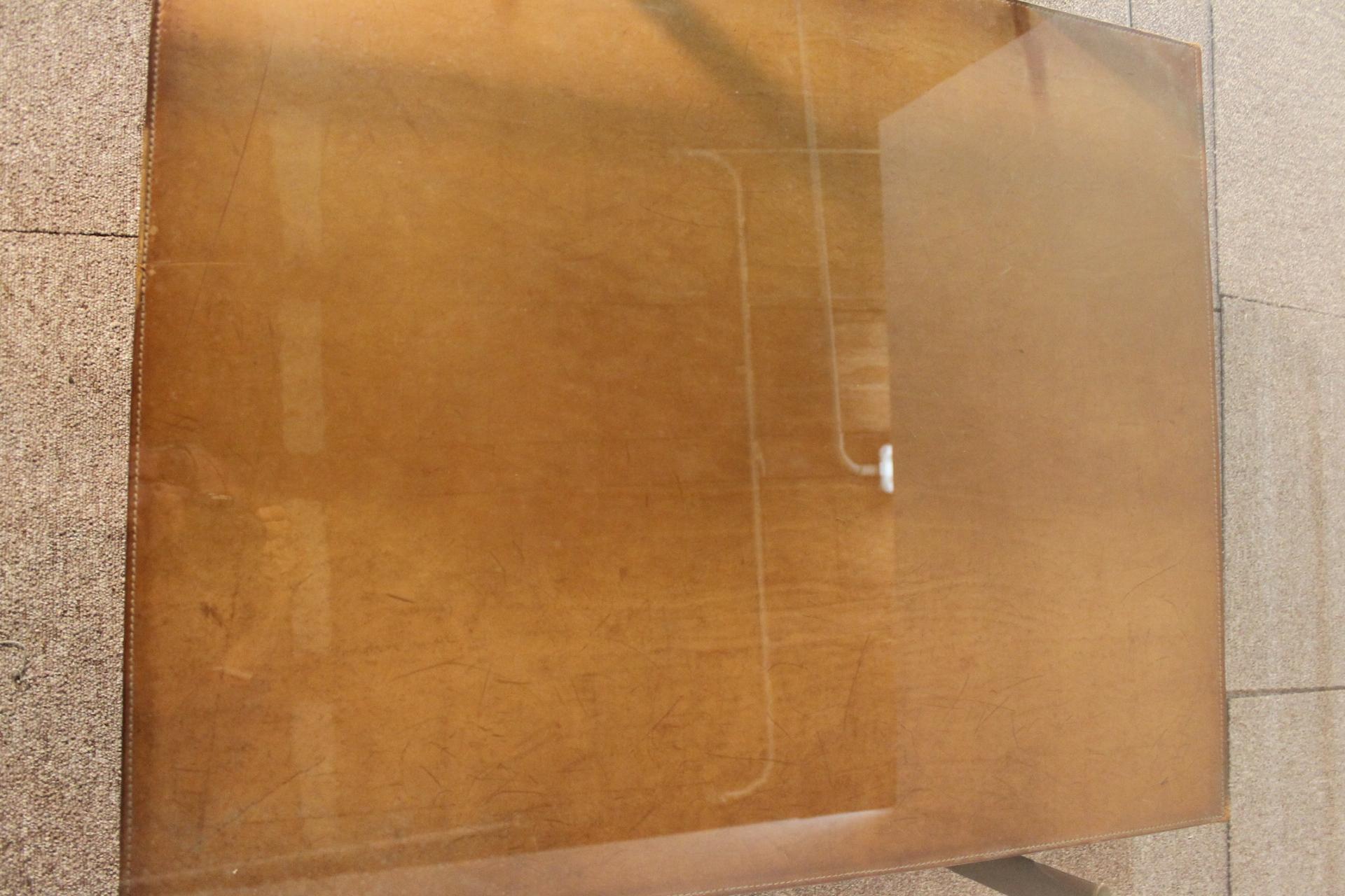 Table 'Diesis' B&B Italia, Leather Coffee Table by Antonio Citterio 1