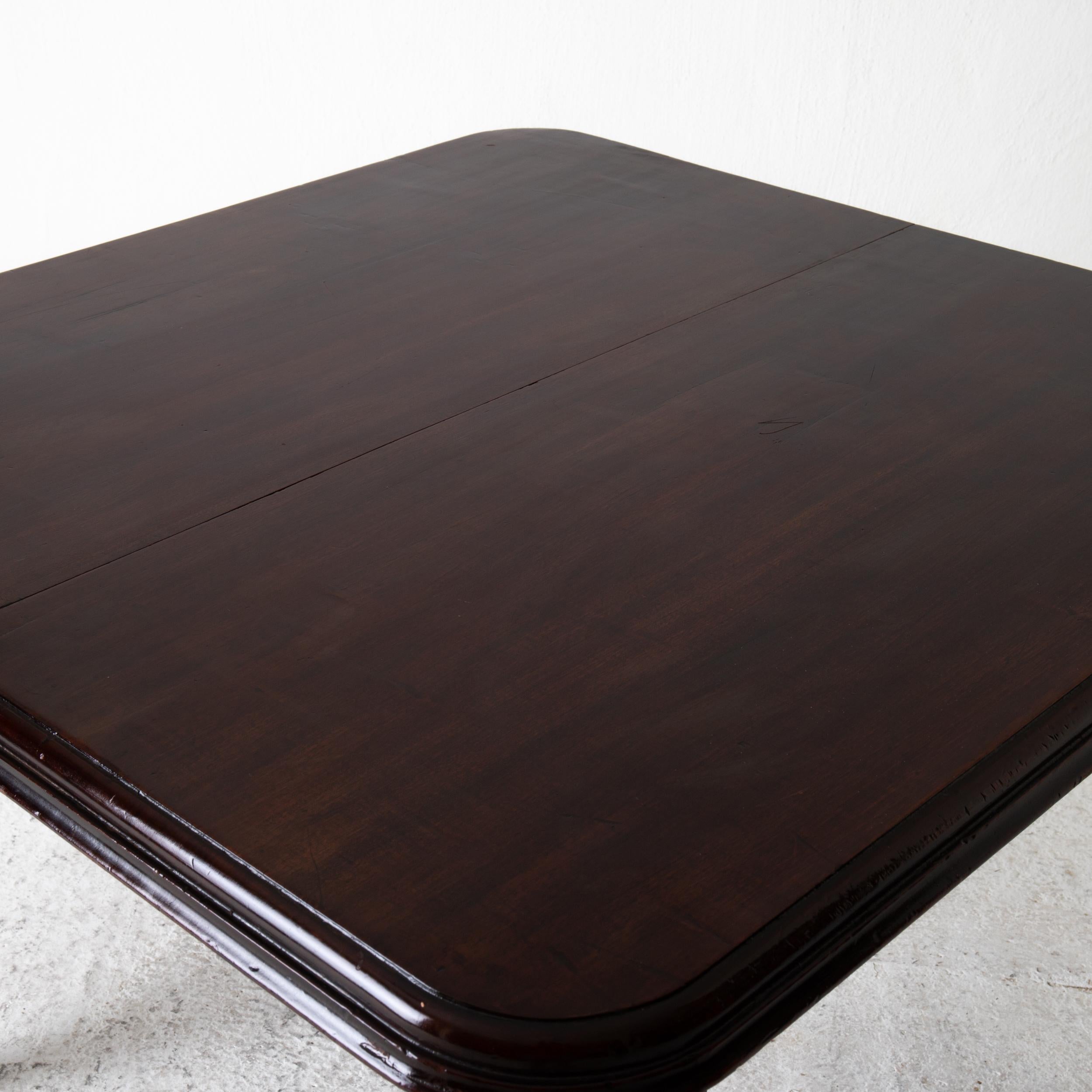 Table Dining Table English Dark Brown Mahogany, 19th Century, England 7