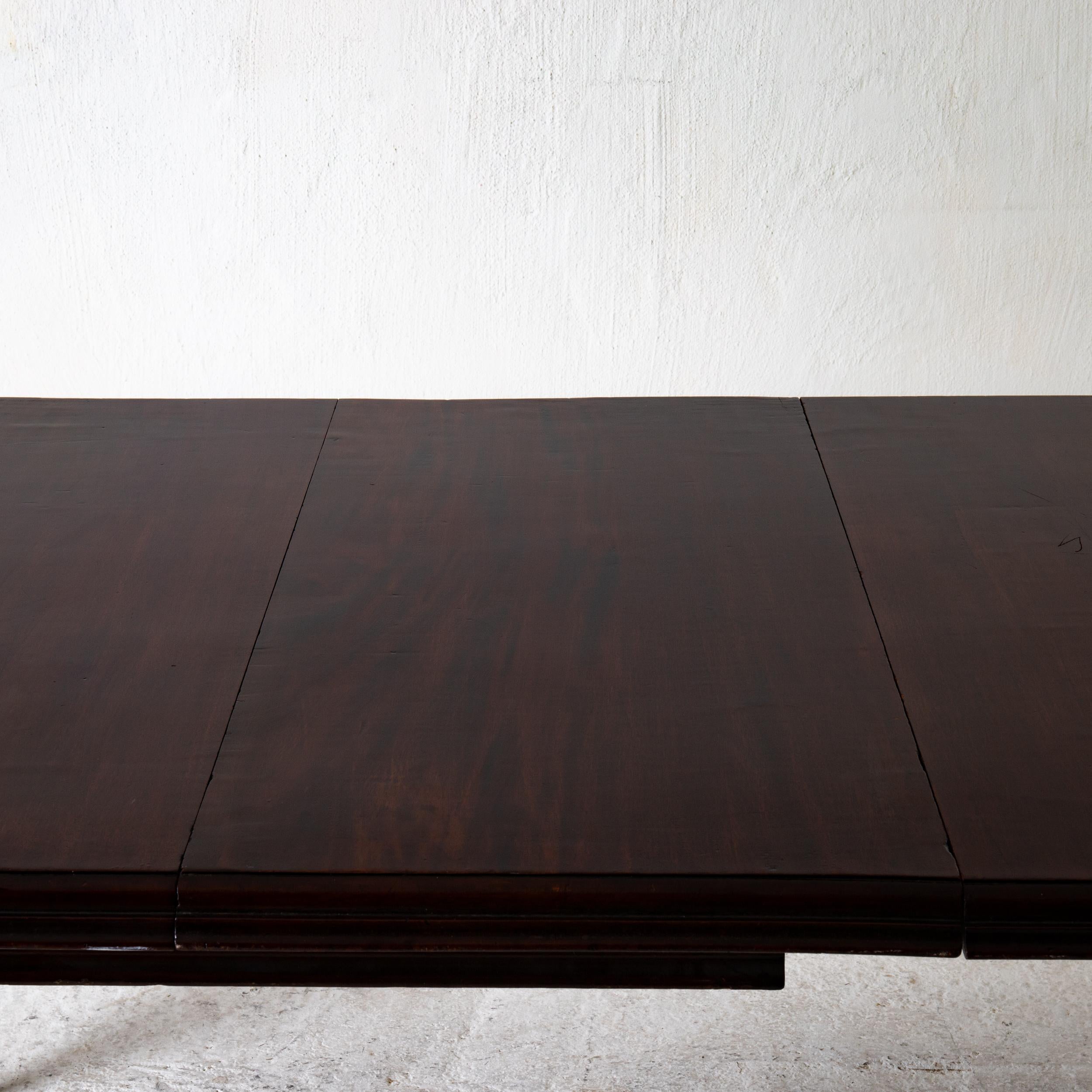 Table Dining Table English Dark Brown Mahogany, 19th Century, England 8