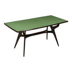 Table Ebonized Legs Formica Vintage, Italy, 1950s-1960s