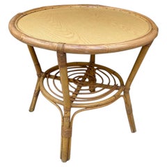 Table en bambou, vers 1950-1960.
