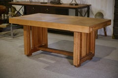 Tisch aus Holz von Charles Dudouyt 1940er Jahre
