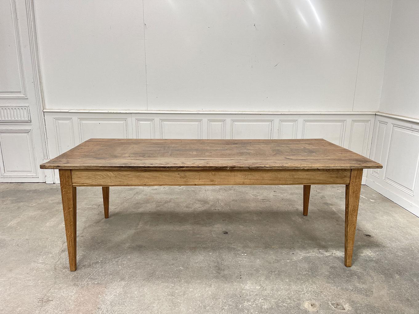 Table en chêne Sallanches, 1900 Francés en venta