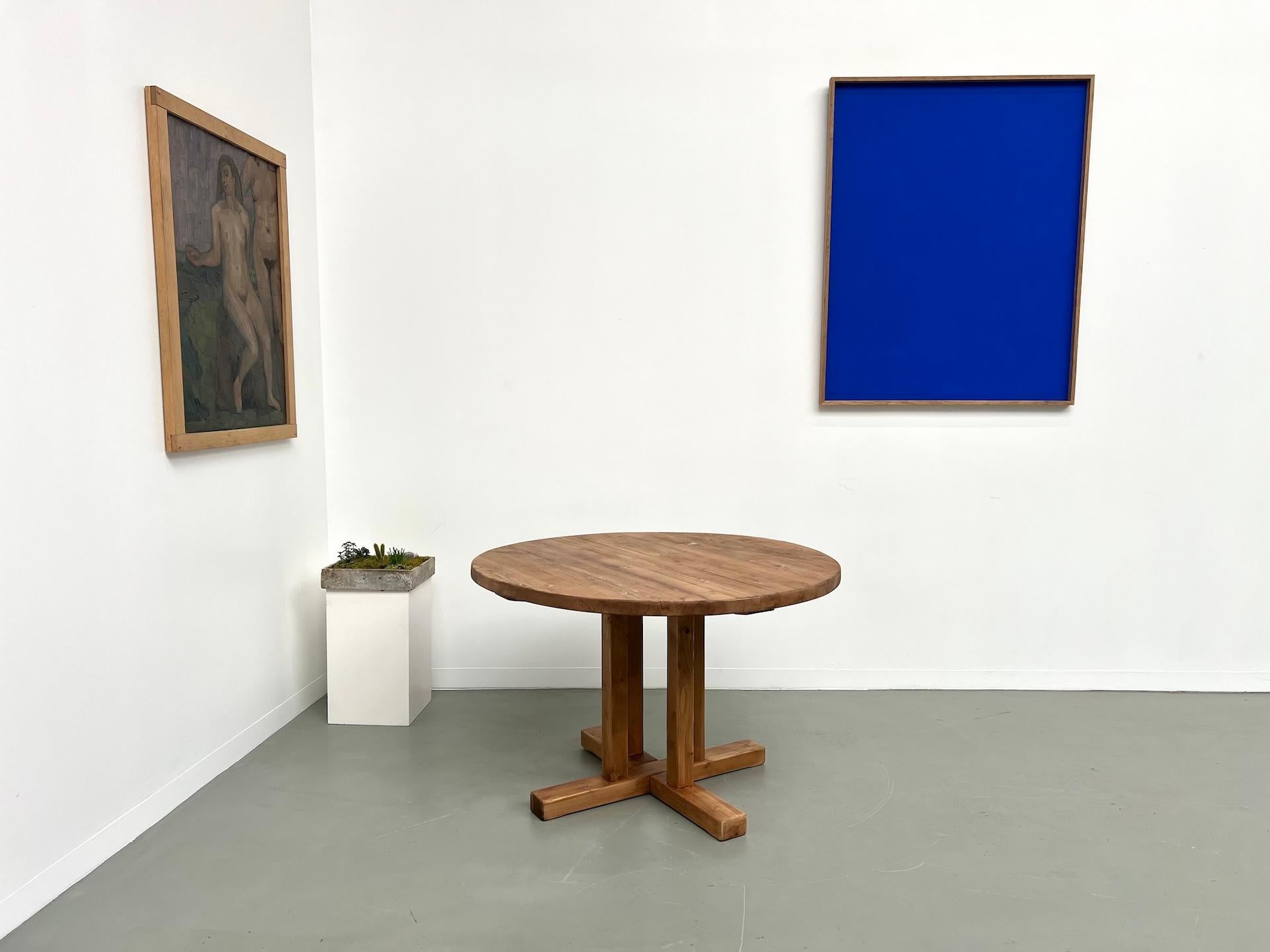 Table ronde Les Arcs - 1970 DLG Charlotte Perriand en vente 11