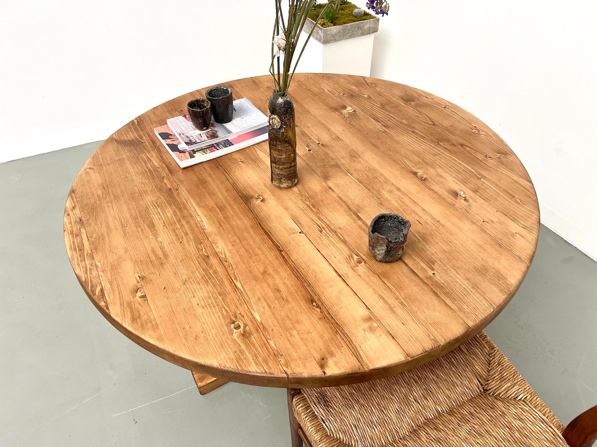 Pin Table ronde Les Arcs - 1970 DLG Charlotte Perriand en vente