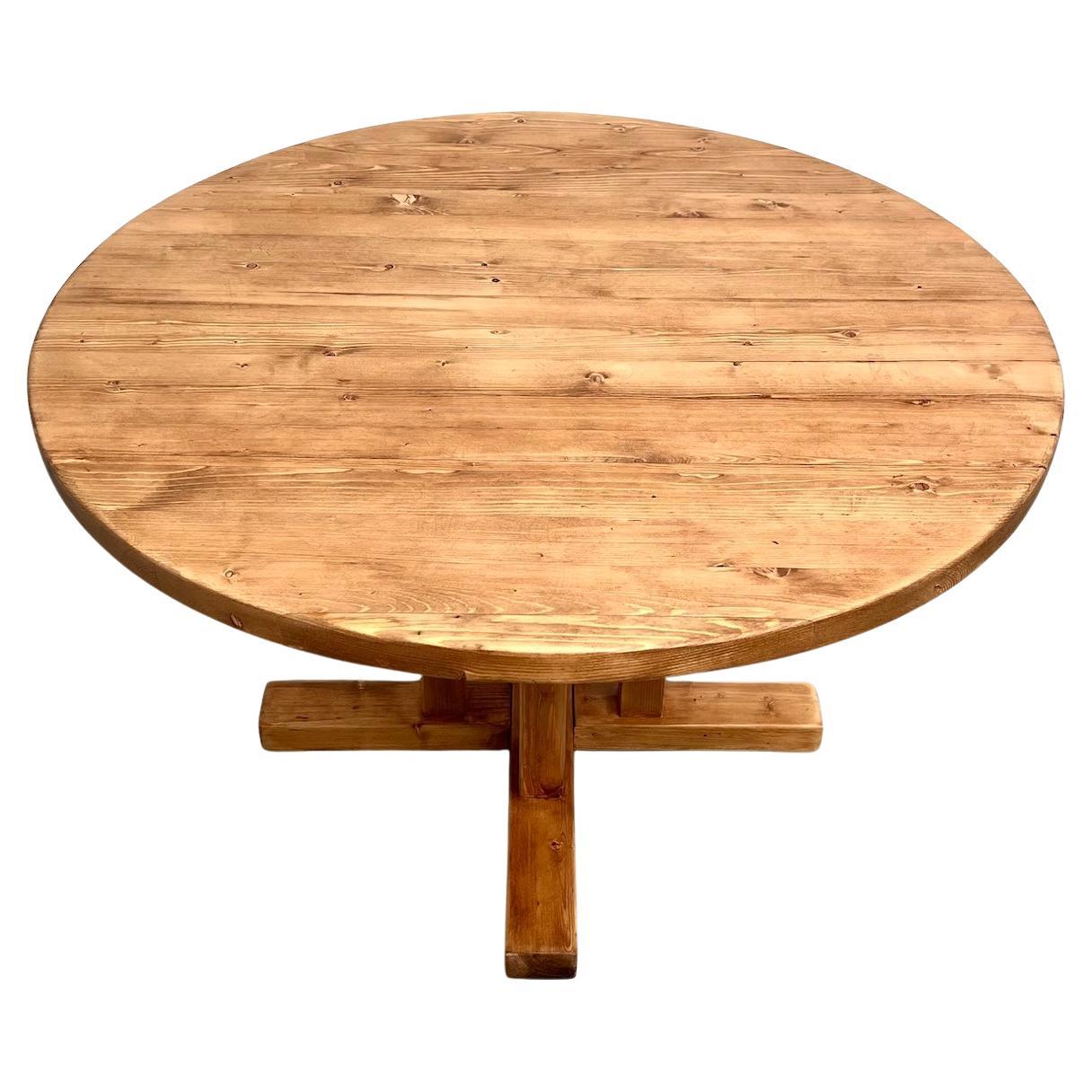 Table ronde Les Arcs - 1970 DLG Charlotte Perriand