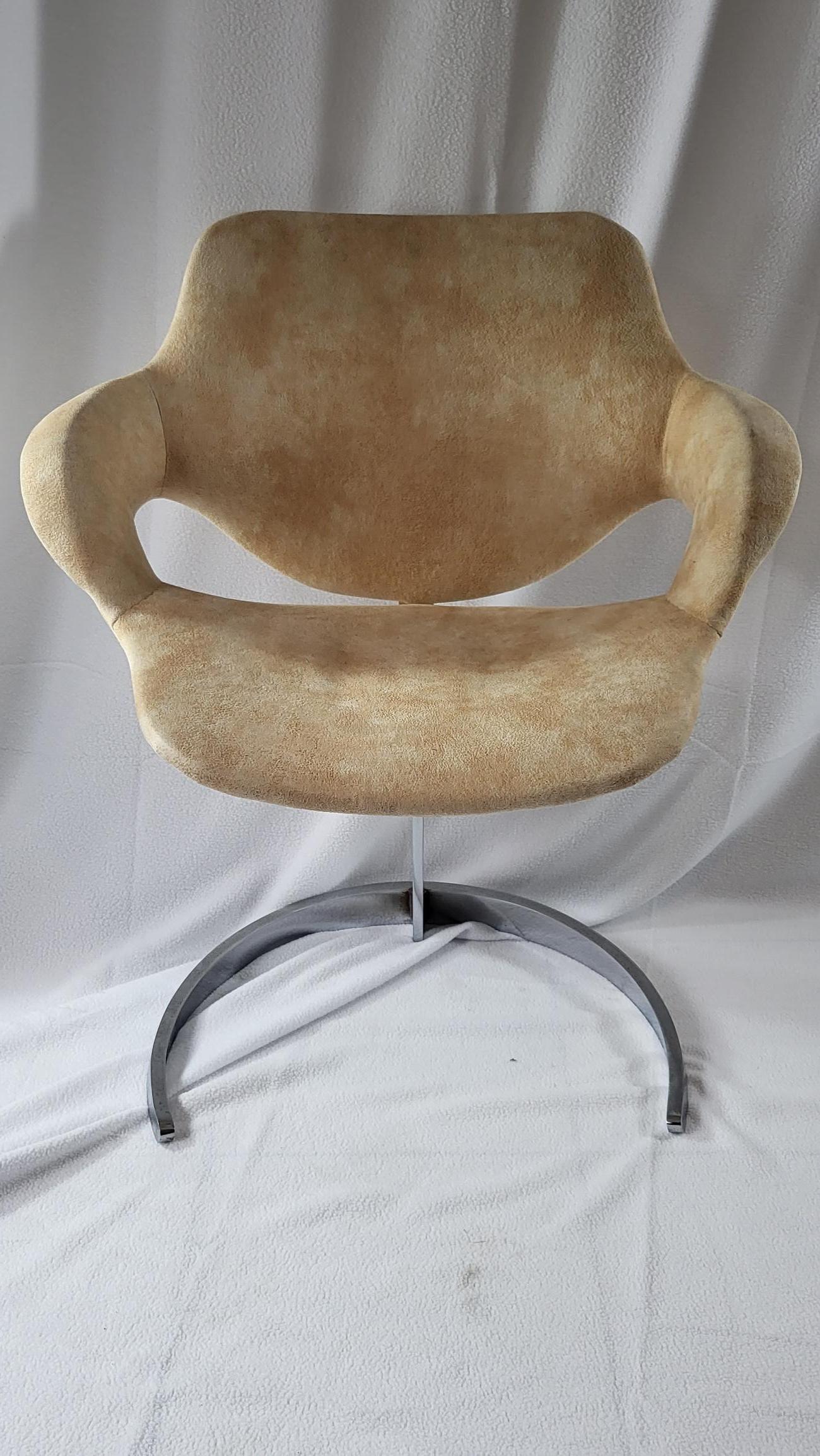 Table et Chaises Boris Tabacoff France 1970 Vintage (Set de 5 pièces) For Sale 4