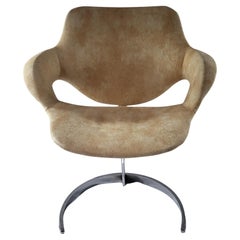 Mid-Century Modern French Dining Set 1970s Table et Chaises - Set de 5 pièces