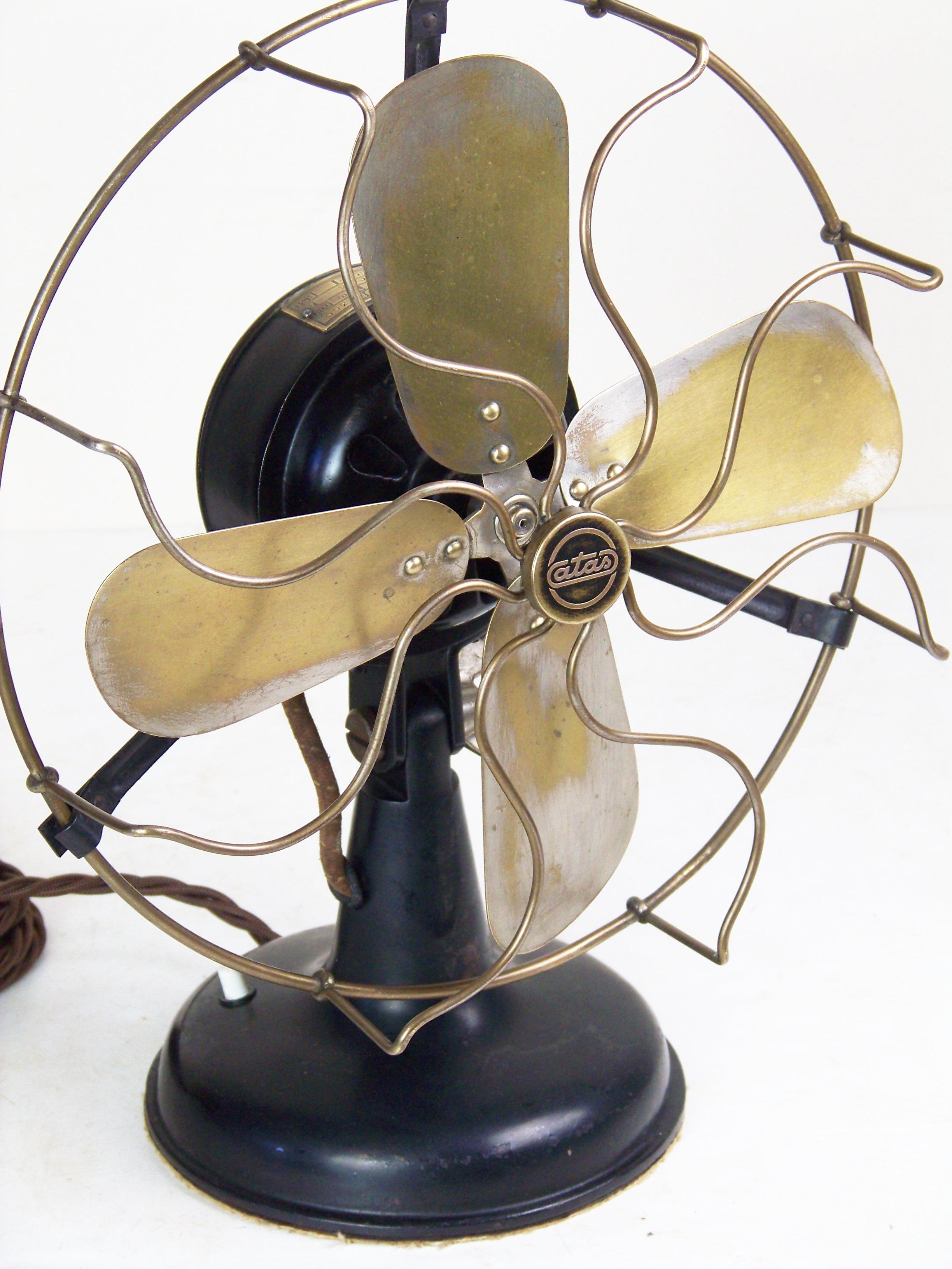 20th Century Table fan ATAS, 220V - 1930s For Sale