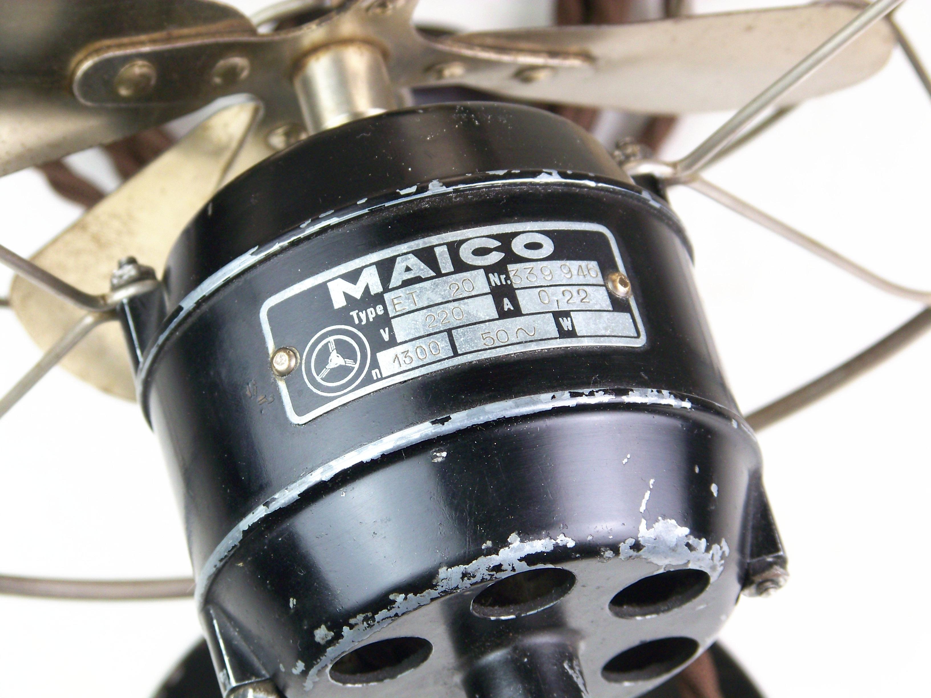 German Table fan MAICO, 220V - 1940s For Sale